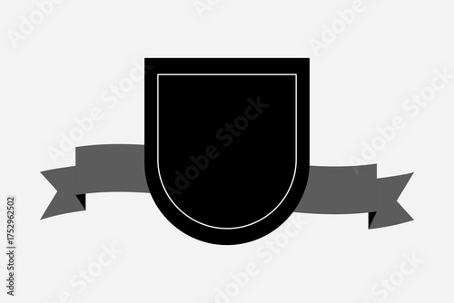 Badge Design featuring a sophisticated Ribbon to symbolize accomplishment