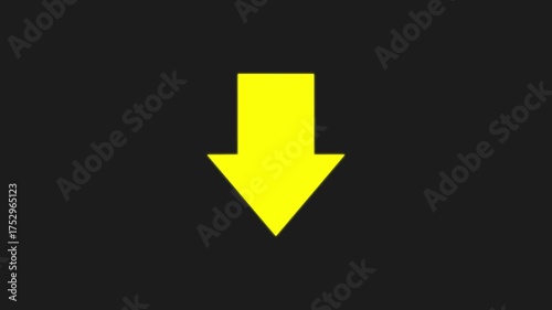 Animated arrow bouncing slide to down