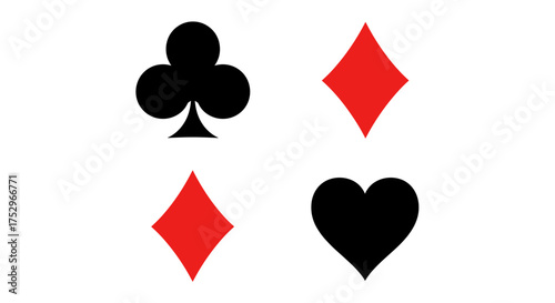 Understanding the four suits of a standard deck of playing cards and their unique symbols.