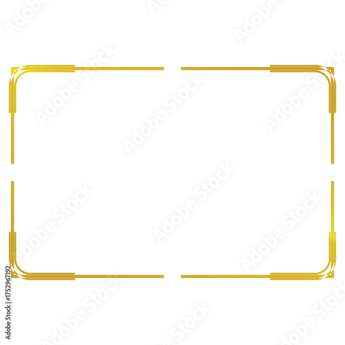 simple gold frame border 02.eps