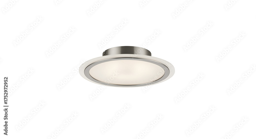 Naklejka premium Modern ceiling light fixture isolated on transparent background for interior design