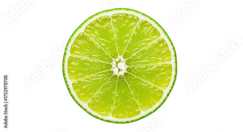 Isolated sliced citrus fruit, half cut green lime, food, ingredient, healthy eating