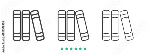 Book icon. Thin line icon vector