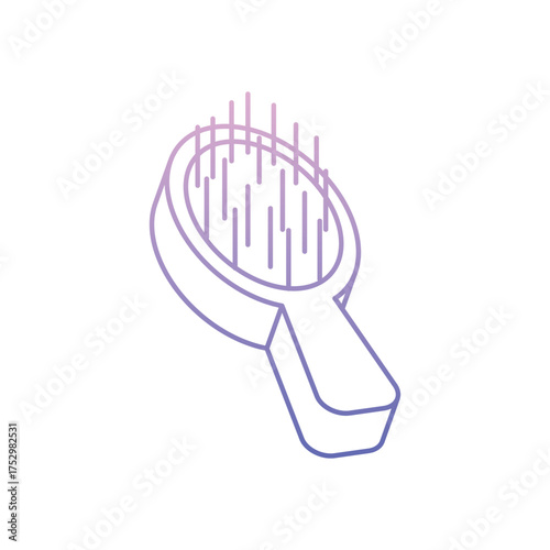 Hairbrush Vector icon