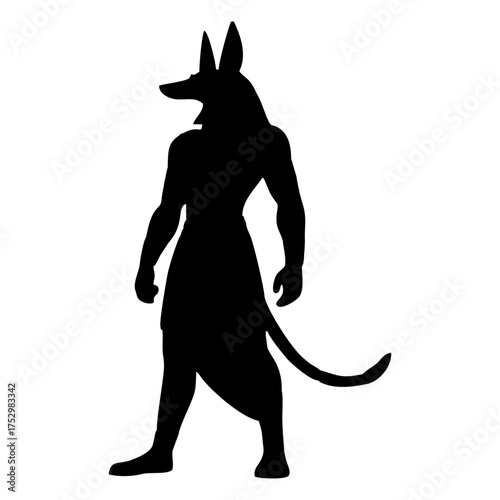 Anubis Egyptian God Silhouette
