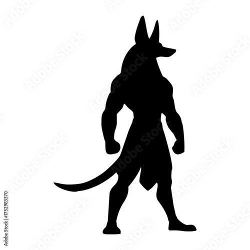 Anubis Egyptian God Silhouette