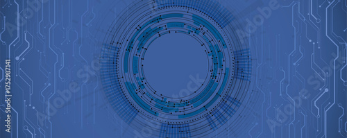 Abstract circuit technological and Artificial intelligence background