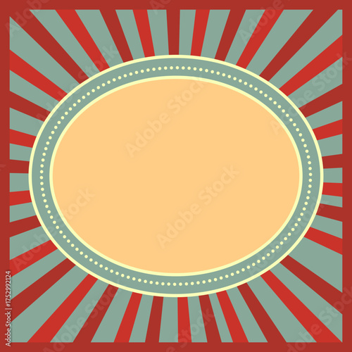 Vintage Circus Banner Frame 