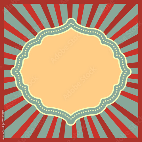Vintage Circus Banner Frame 