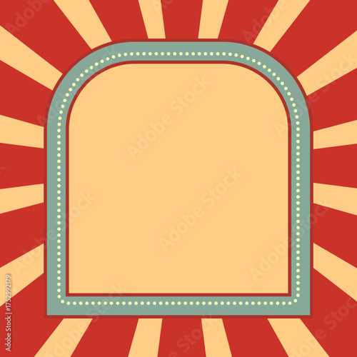 Vintage Circus Banner Frame 