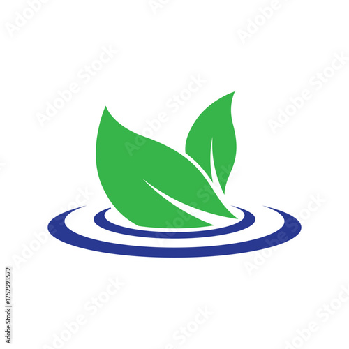 fresh leaf logo design for natural life