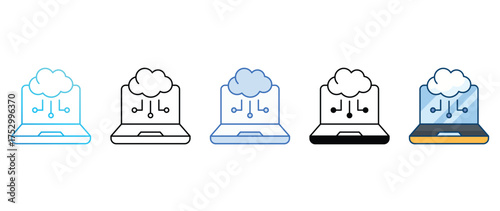 FTP icon set multiple style collection
