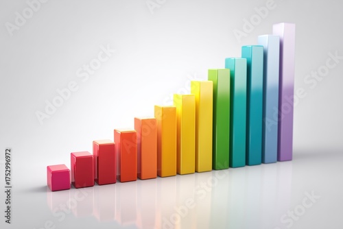 Colorful Bar Graph Showing Growth and Progress Free Download Colorful Bar Graph Showing Growth and Progress - GFXLoad