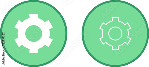 Setting Gear Vector Icon