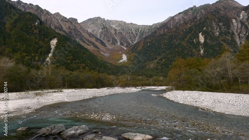 Azusa River in Kamikochi, Nagano Prefecture, Japan