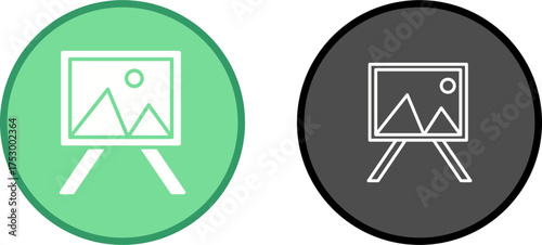 Painting of Canvass Vector Icon