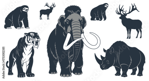 Dynamic abstract silhouette design for advertising and promotional banners with flowing geometric shapes and lines