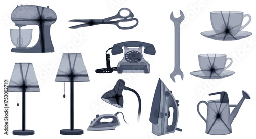 Stylized silhouette of a kitchen whisk with intricate wire details