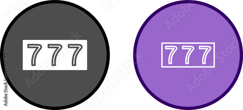 Triple Sevens Vector Icon