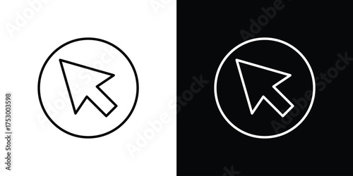 Mouse icon symbols in black illustrations set