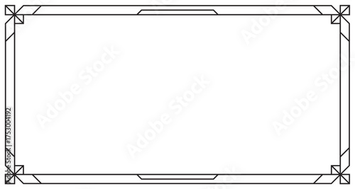 Minimalist Decorative Frame Line Art