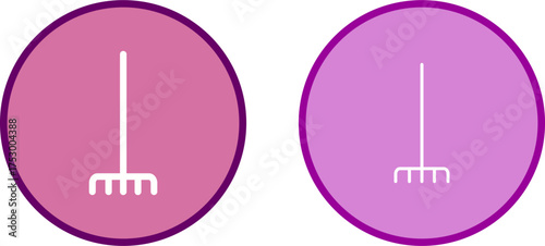 Fork picking leaves Vector Icon