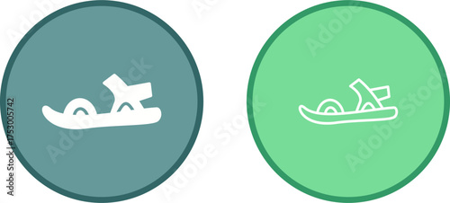 Stylish Sandals Vector Icon