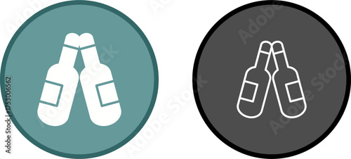 Beers Toasting Vector Icon