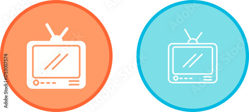Television Broadcast Vector Icon