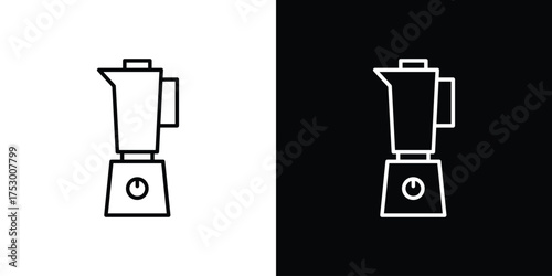 Blender icon symbols in black illustrations set