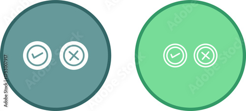 Yes No Option Vector Icon