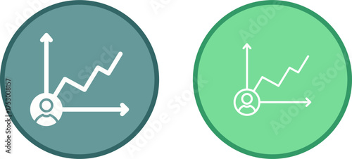 Candidate Graph Vector Icon