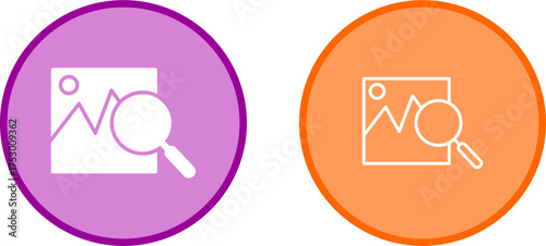 Image Search Vector Icon