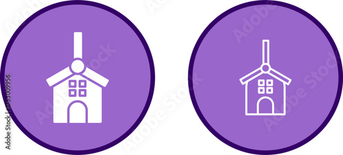 Windmills Vector Icon