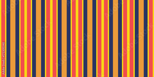 Vibrant vertical stripes in bold orange, yellow, and navy create a dynamic, retroinspired pattern. Ideal for backgrounds, textiles, website design, and playful branding.