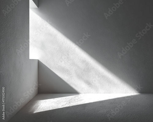 Wallpaper Mural Interior shot, stark shadows define a corner. Light streams through opening Torontodigital.ca