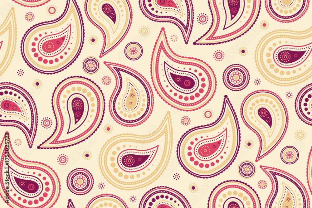 Obraz premium Tranquility clothes tradition doodle. Sample beauty and vibrant fantasy. Modern creativity in artwork pretty.