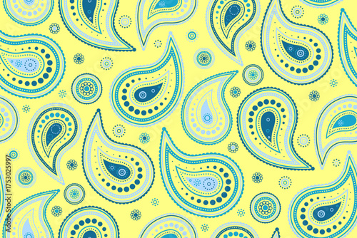 Vector idea as art ornament. Mandala endless of wallpaper fabric. Tribal calligraphic persian swatch.