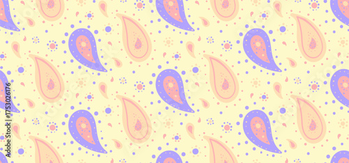 Variation vector to art ornament. Effect repeating by leaf decorative. Vitality paisley and minimal ethnic.