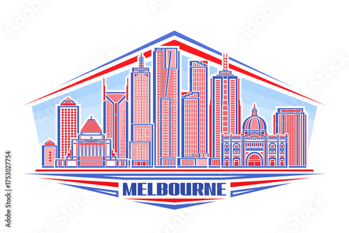 Vector illustration of Melbourne