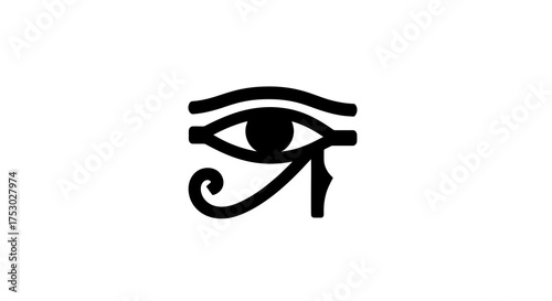 Ancient Egyptian Symbol of Protection and Good Health, featuring a Mystical Eye Design