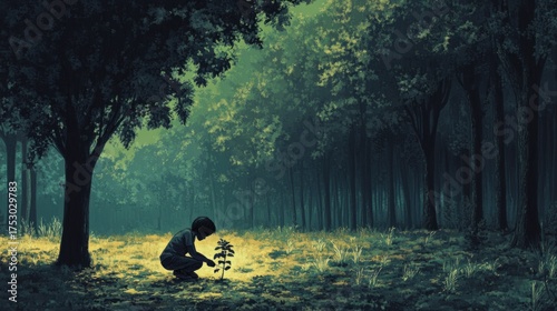 deforested forest generative ai