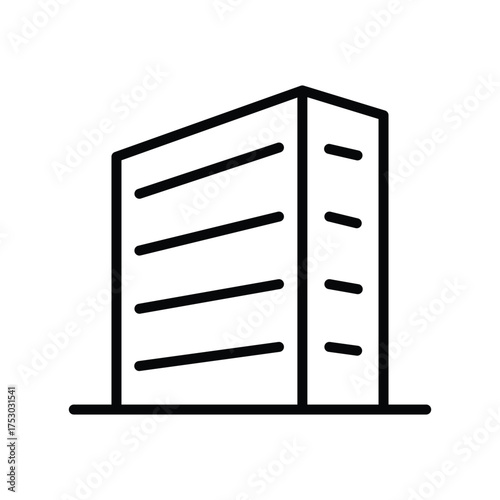 Building icon stock illustration