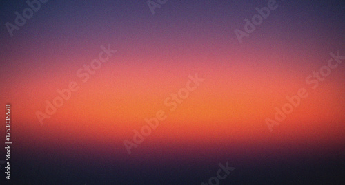 Vibrant Sunset Sky Gradient with Grain Texture