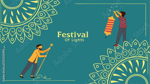 Celebrate Festival Of Lights with vibrant decorations and joyful preparations, embracing tradition and community spirit.