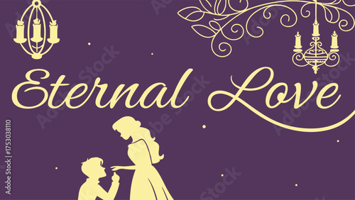 Romantic couple sharing a tender moment, symbols of timeless affection, perfect for wedding invitations and love stories