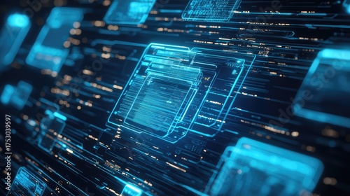 A file system on a computer with folders neatly organized on the screen