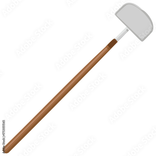 Pond Skimmer Scoop Tool Illustration for Pool Cleaning and Aquarium Maintenance