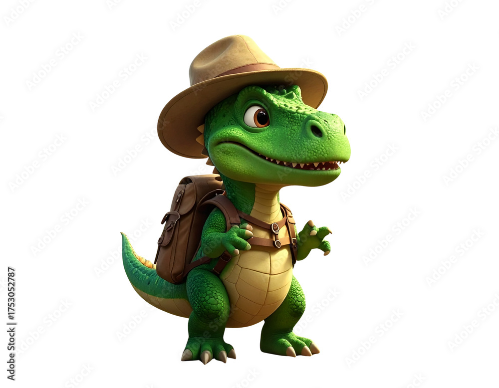 Fototapeta premium Jungle Explorer Dinosaur Adventure
