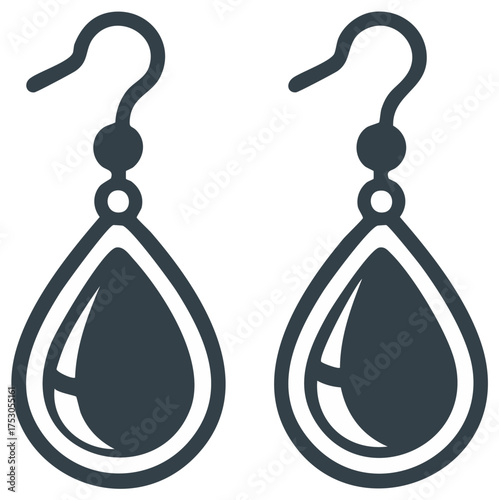 Elegant Teardrop Earrings Set Featuring Polished Gemstones and Silver Hooks, Stylish Jewelry, Beauty, and Fashion Accessories